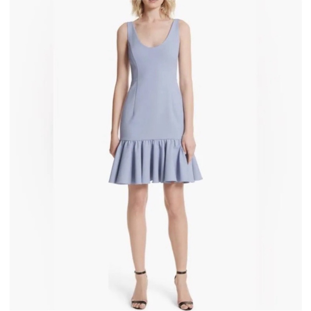 MIlLY Ruffled hem Geneva Dress in Light Blue | Size 4